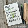 Book: Do Grow Guide to Growing Vegetables Paperback Gift